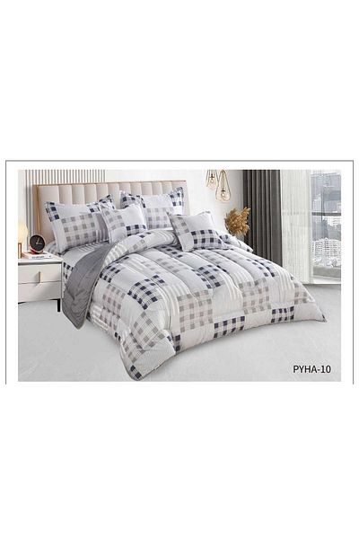 XI DUO Soft summer patterned two-person rug, 6 pieces