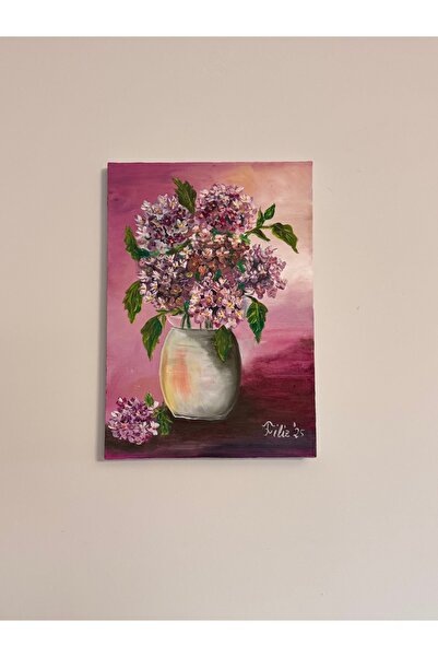 luluavizem sinem semiz Luluavizem 30x40 Gerçek Yağlıboya Tablo çiçek Konseptl...