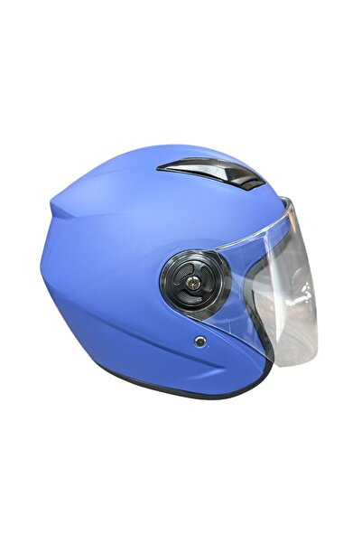 MTO Motosiklet Yarım Kask (ECE) belgeli Mavi