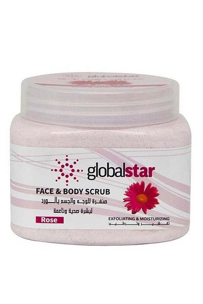 Globalstar Global Star Face and Body Scrub with Refreshing Rose Scent 500ml