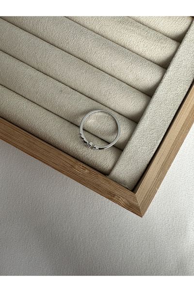 ringbox Silver Color t Model Stone Ring