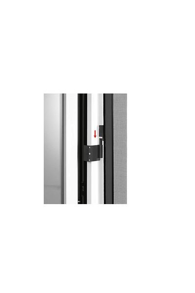 Livarno home Set of 3 clips for Livarno home insect screen door, no drilling required, black