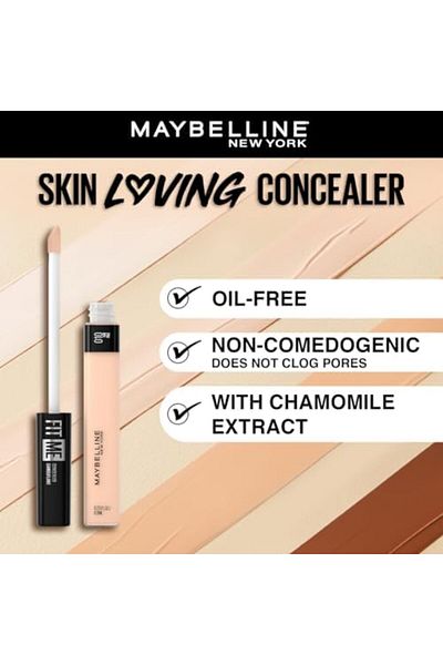 Maybelline New York Fit Me Concealer - 10 Light, 6.8ml
