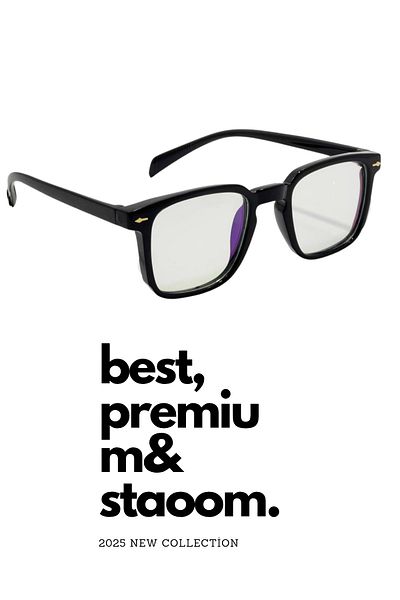 STAOOM Pourtt Black Blue Light Protection Glasses