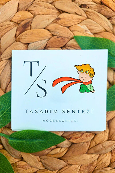Tasarım Sentezi Rozet Metal Broş Küçük Prens Macera Masal Kitap Yaka Okul Çan...