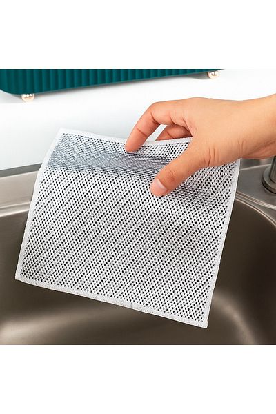 obrigado Cleaning Cloth Pot Scrubbing Non-Scratch Dishwashing Wire Dish Oven Dish Cleaner 4Pcs