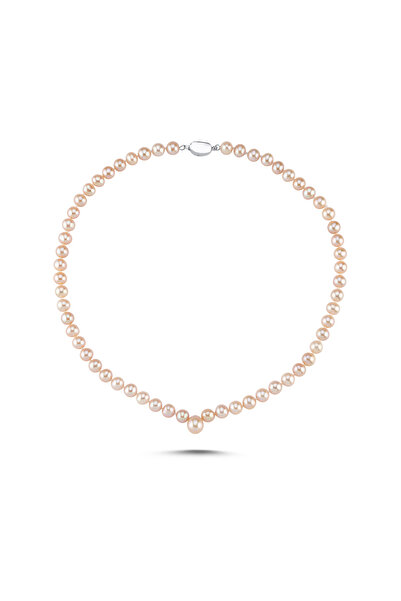 Birinci1926 Pembe Damla İnci Kolye