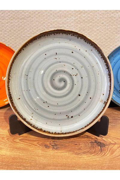 ColorCraft 2-Piece Cake Plate Porcelain Tulu Porcelain Gray 17 cm