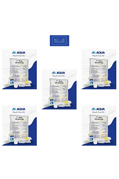 aqua medikal Aqua Ağız Bakım Seti 20 Adet Süngerli Swab + 50 ml Gargara + 5 Adet Nemlendirici x 5 Paket