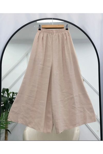 Aknur Moda Elastic Waist Trousers Skirt