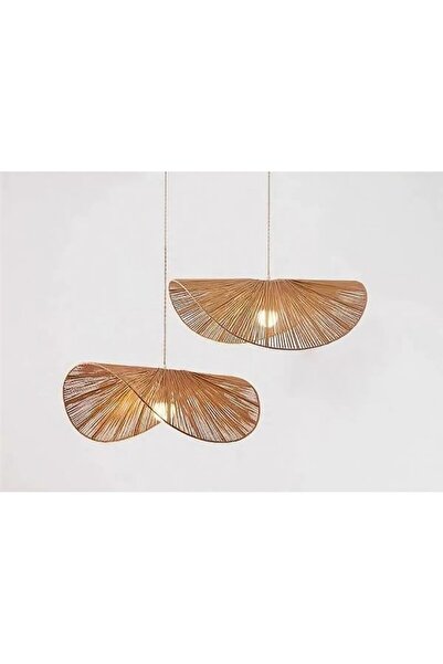 afralya home Ev Dekorasyonu Aydınlatma 2 Adet Iskandinav Rustik Tarz Bohem Avize