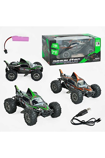 TRUST STORE Assaulter 1:18 Yüksek Hızlı Işıklı Köpek Balığı Tasarımlı Uzaktan Kumandalı RC Araba YEŞİL