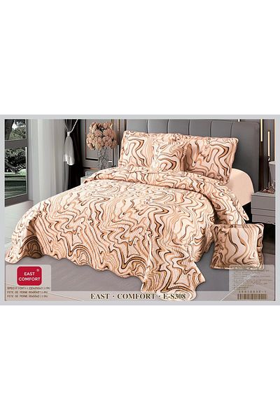 FIONNA.RO 5 Piece Duvet Cover Set - Sand Beige