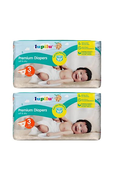 lupilu Scutece LUPILU Marimea 3, 6-10 Kg, 112 buc