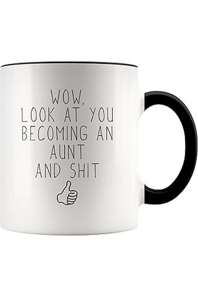 NETWORK ART Print Dore Personalized New Aunt Gift, Aunt to Be, Funny Aunt, Pregnancy Announcement, New Aunt Mug