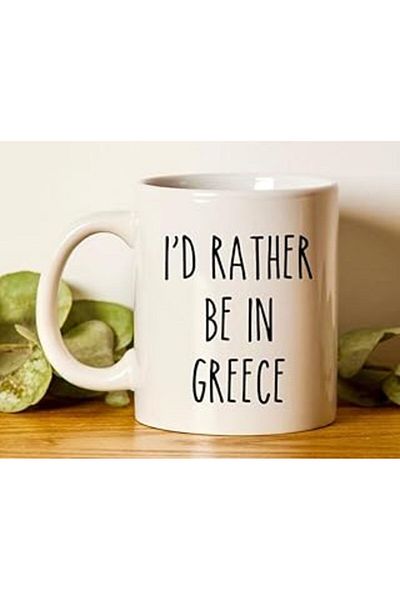 NETWORK ART Print Dore Greece Mug • Greece Gift • Funny Greece Gifts • Greek Gift • g
