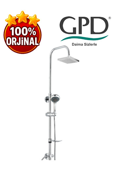 GPD DST24 Duş Seti (5 Fonksiyonlu El Duşu + 250X250)