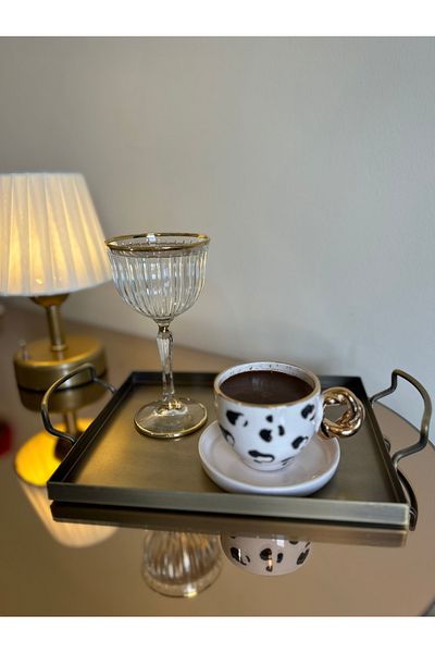 vanilya accessory Galvanized Antique Gold Tray Pcs