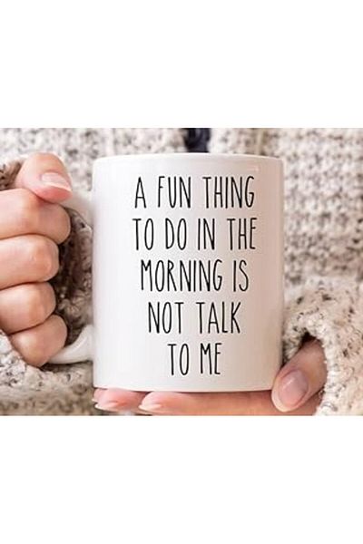 NETWORK ART Print Dore Morning Do Something Fun Don'T Talk to Me Mug, Funny Coffee English Kup