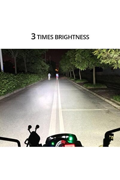 BTL OTOMOTİV Motosiklet 12V 6500K 8 Led'ler Çift Yardımcı Sisli In Fark Lamba Süper Parlak