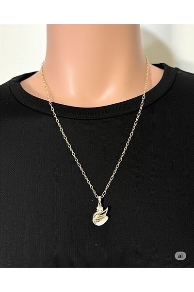 Esra Butik Hane Gold Angel Wing and Moonstone Design Necklace – Jewelry Where Elegance and Meaning Meet