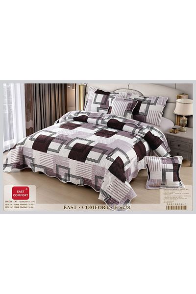 FIONNA.RO 5 Piece Quilt Set - Squares