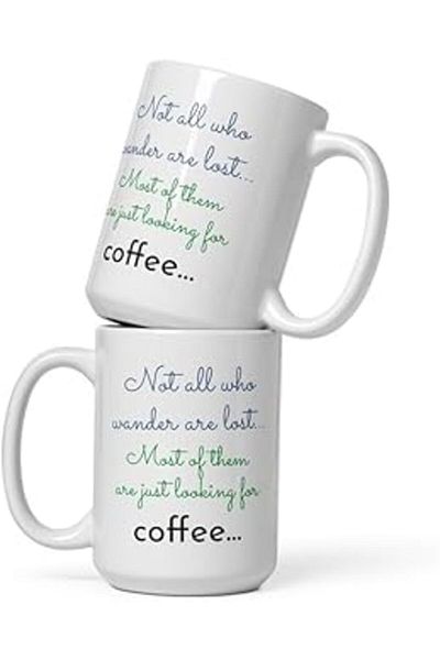 NETWORK ART Print Dore Entangled No One Gets Lost Mug - Most Just Want Coffee - English Coffee Mug