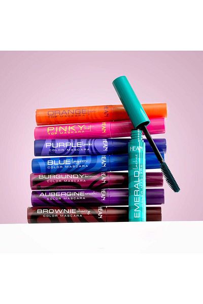 HEANTTV Mini Mascara Colorata Hean, Albastru, 6.5 ml
