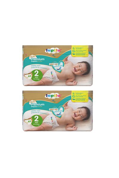 lupilu Scutece LUPILU Marimea 2, 4-8 Kg, 88 buc