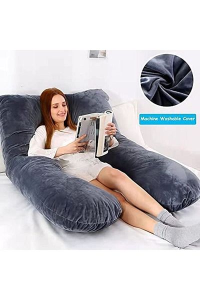 molody U-shaped pillow for pregnant and breastfeeding women with removable velvet cover