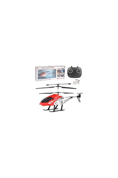 TRUST STORE Uzaktan Kumandalı Şarjlı ve Işıklı Elektrikli RC Çocuk Helikopteri 50 CM KIRMIZI