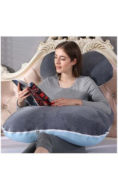 molody U-shaped pillow for pregnant and breastfeeding women with removable velvet cover