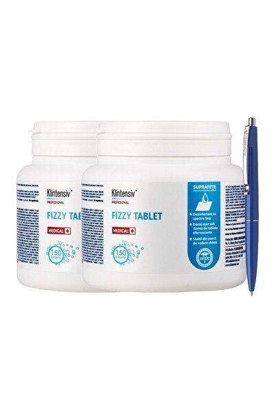 KLINTENSIV Dezinfectant Tablete Clor–KLINTENSIV Fizzy Tablet, 2x150 buc, Cură...