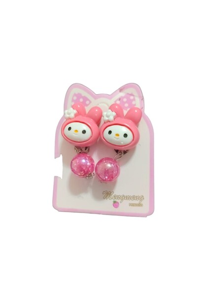 FAMEMUS ACCESSORY Pink Children's Hair Clip with Cute My Melody Figure – Set ...