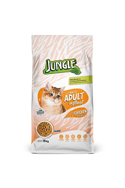 Jungle 15 kg Tavuklu Yetişkin Kedi Maması