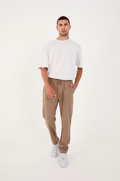 KAPHONE Men's Straight Leg Trousers with Back Pocket