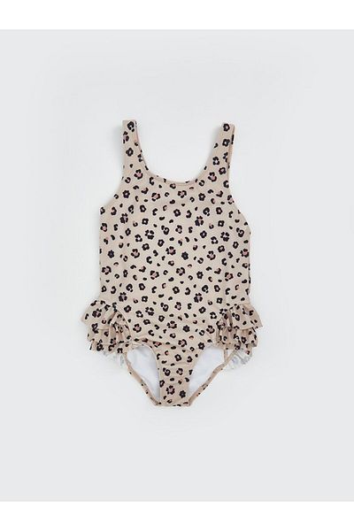 LC Waikiki Lcw Kids U-Neck Floral Girl's Swimsuit