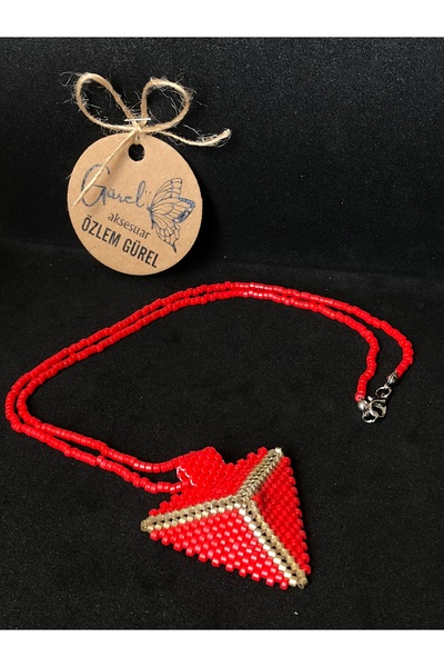 Gürel Takı Aksesuar El Yapımı Muska Kolye, Miyuki Kolye