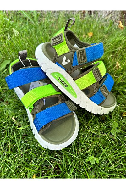 Vicco Size 26-35 Three Stripes Lightweight Non-Slip Sole Girls-Boys Sandals