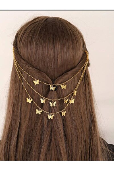 Shiklik MODA مظهر أنيق مع إكسسوار شعر سلسلة الفراشة الأنيقة