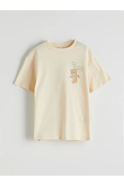 LC Waikiki Lcw Kids Sari Crew Neck Girl's T-Shirt
