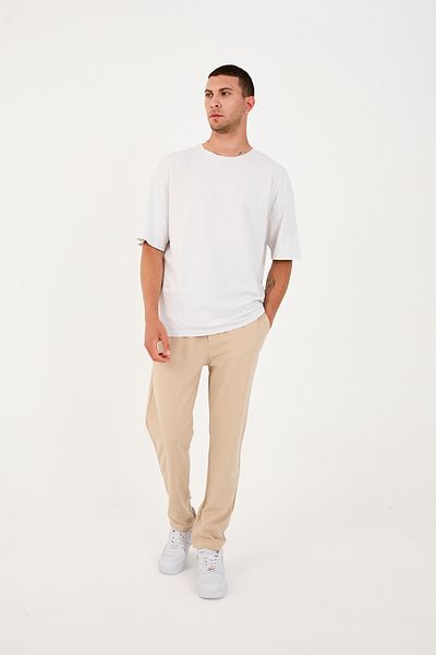 KAPHONE Men's Straight Leg Trousers with Back Pocket