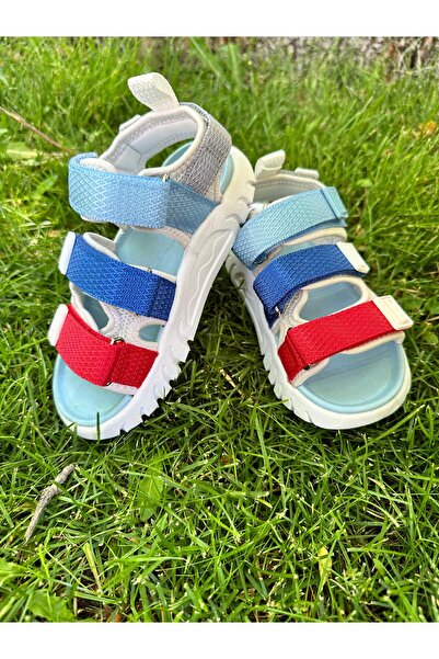 Vicco Size 26-35 Three Stripes Lightweight Non-Slip Sole Girls-Boys Sandals