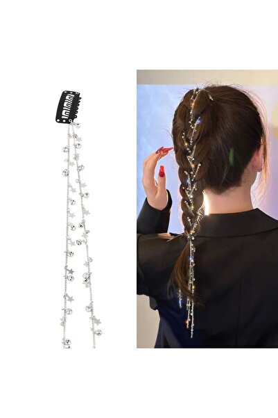 Shiklik MODA Звездна аксесоар за коса с камъни, за да допълни стила ви
