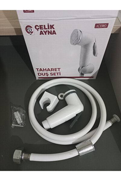 Çelik Ayna taharet duş seti