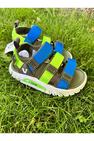 Vicco Size 26-35 Three Stripes Lightweight Non-Slip Sole Girls-Boys Sandals