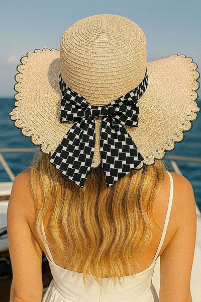 LAGRANZE Women's Straw Hat Beach Hat
