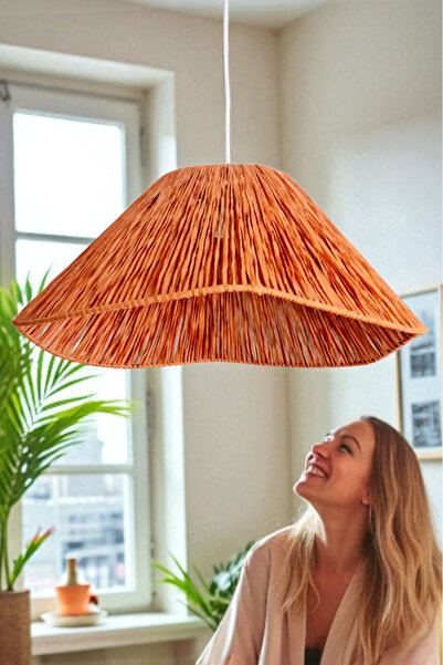 Bubihome Ariana Dekoratif Aydınlatma , Rustik İskandinav Avize Kiremit