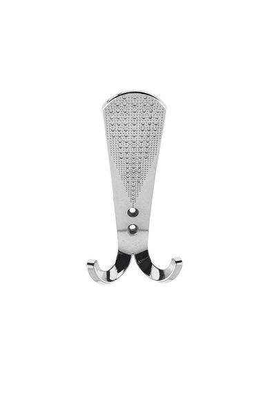 OEM Cuier din metal pentru mobila sau perete, cu 3 agatatori, 2 orificii, 130 x 60 x 40 mm, crom lucios