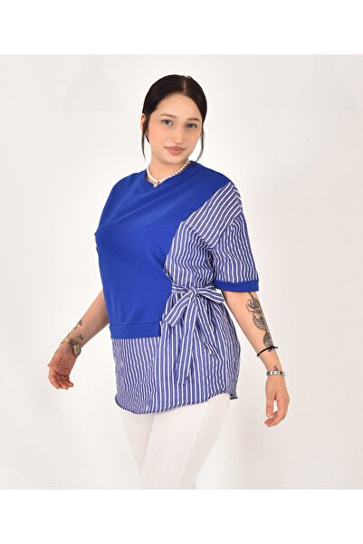 Pollux Ženska košulja sa detaljnim bočnim vezivanjem